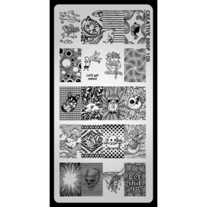 Creative shop stamping plate 10-S