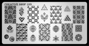 Creative shop stamping plate 103