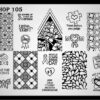Creative shop stamping plate 105