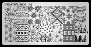 Creative shop stamping plate 109