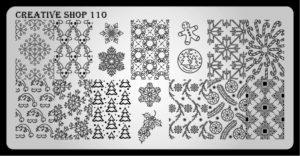 Creative shop stamping plate 110