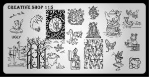 Creative shop stamping plate 115