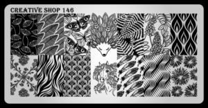 Creative shop stamping plate 146