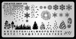 Creative shop stamping plate 159