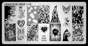 Creative shop stamping plate 176