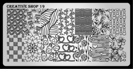 Creative shop stamping plate 19