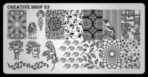 Creative shop stamping plate 23
