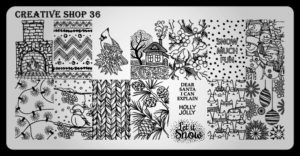 Creative shop stamping plate 36