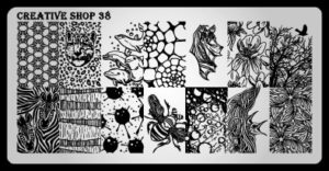 Creative shop stamping plate 38