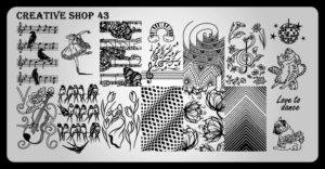 Creative shop stamping plate 43