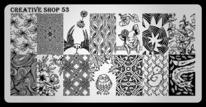 Creative shop stamping plate 53