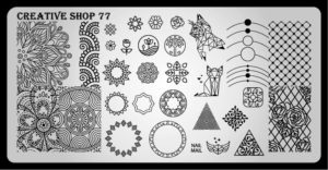 Creative shop stamping plate 77