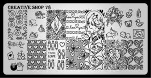Creative shop stamping plate 78