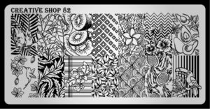 Creative shop stamping plate 82