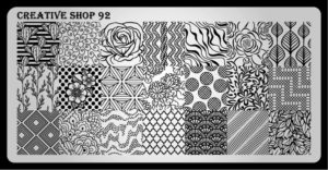 Creative shop stamping plate 92