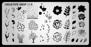 Creative shop stamping plate 113