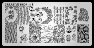 Creative shop stamping plate 118