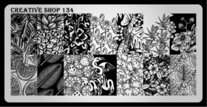 Creative shop stamping plate 134