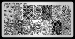 Creative shop stamping plate 136