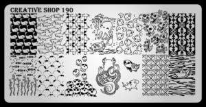 Creative shop stamping plate 190