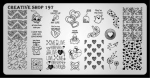 Creative shop stamping plate 197