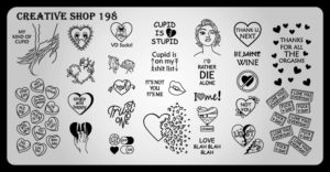 Creative shop stamping plate 198