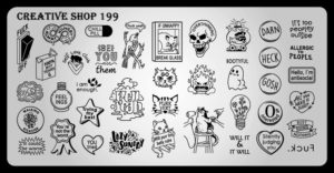 Creative shop stamping plate 199