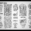 Creative shop stamping plate 204