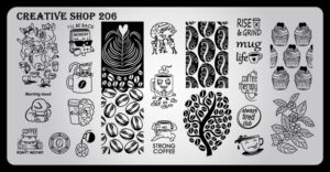 Creative shop stamping plate 206