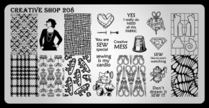 Creative shop stamping plate 208