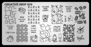 Creative shop stamping plate 209