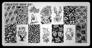 Creative shop stamping plate 221