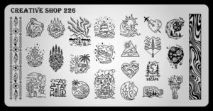 Creative shop stamping plate 226