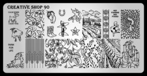 Creative shop stamping plate 90