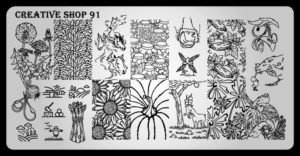 Creative shop stamping plate 91
